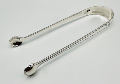 Antique Sterling Silver Sugar Tongs – c.1820–1840