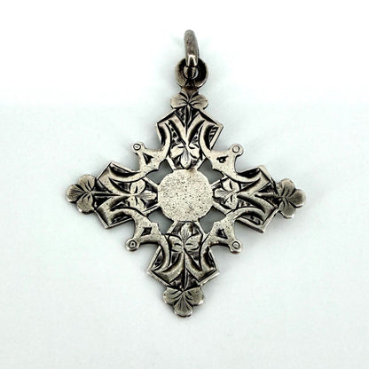 Antique Victorian Silver Fob / Pendant – Chester 1890 – Samuel Garside