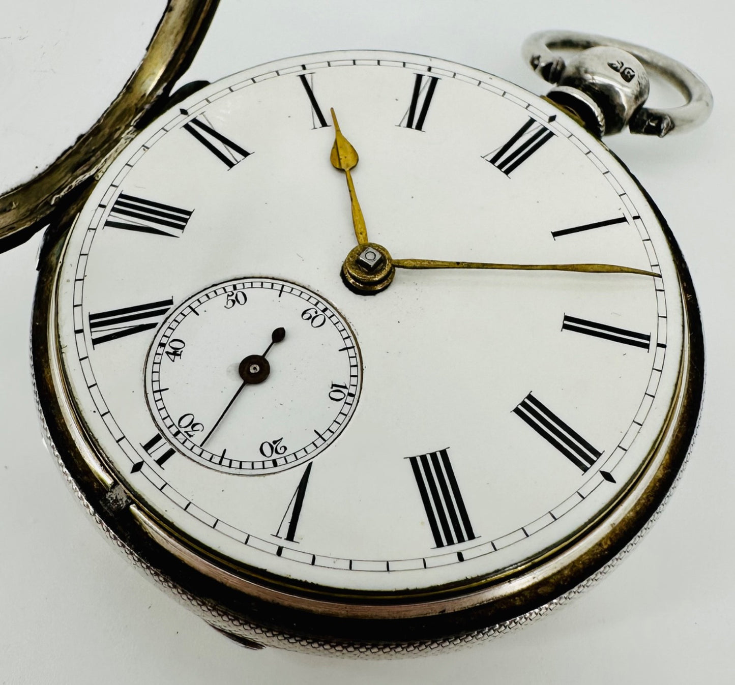 Antique Silver Fusee Pocket Watch London 1873 Samuel Freeman Good Working Order
