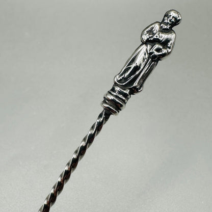 Victorian Sterling Silver Apostle Handle Sugar Sifter Spoon – Birmingham 1893