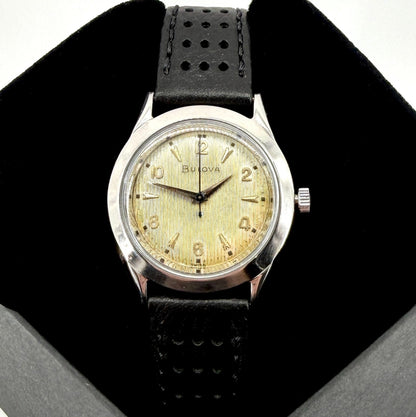 Vintage Bulova Manual Wind Wristwatch – 10BUC – c.1950s – Working