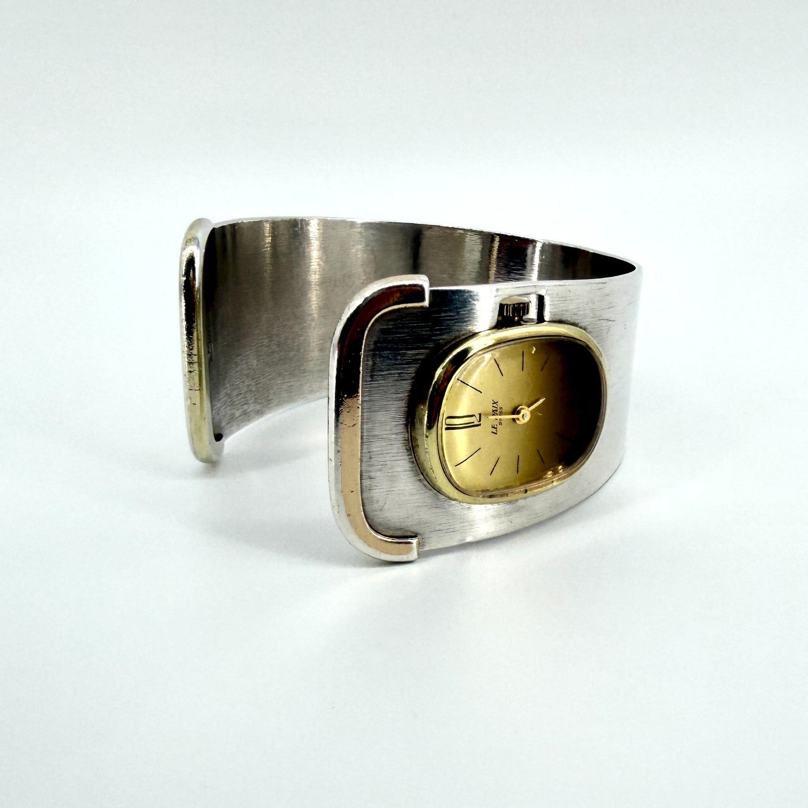 Vintage Le Paix 925 Sterling Silver Bangle Watch – Swiss Quartz – c.1970s