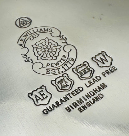 A.E. Williams Pewter Lidded Box with Lion Finial - Stunning Decorative Piece