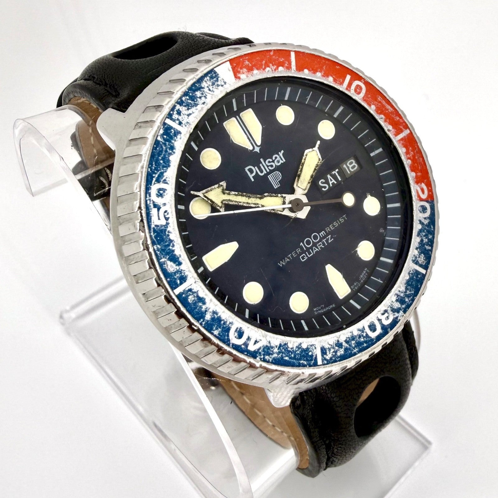 Vintage Pulsar Diver’s Watch Y513-6019 – Pepsi Bezel – Working