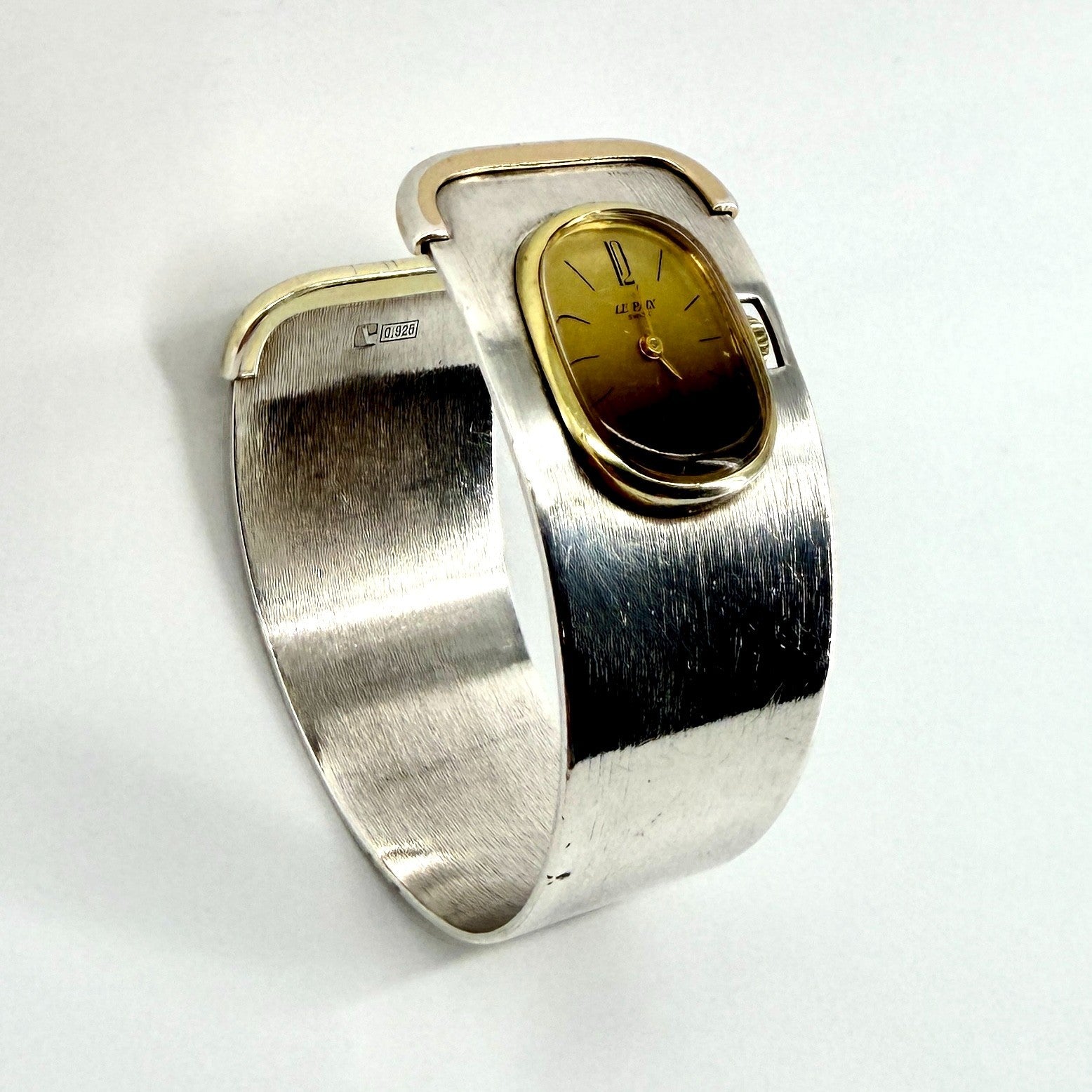 Vintage Le Paix 925 Sterling Silver Bangle Watch – Swiss Quartz – c.1970s