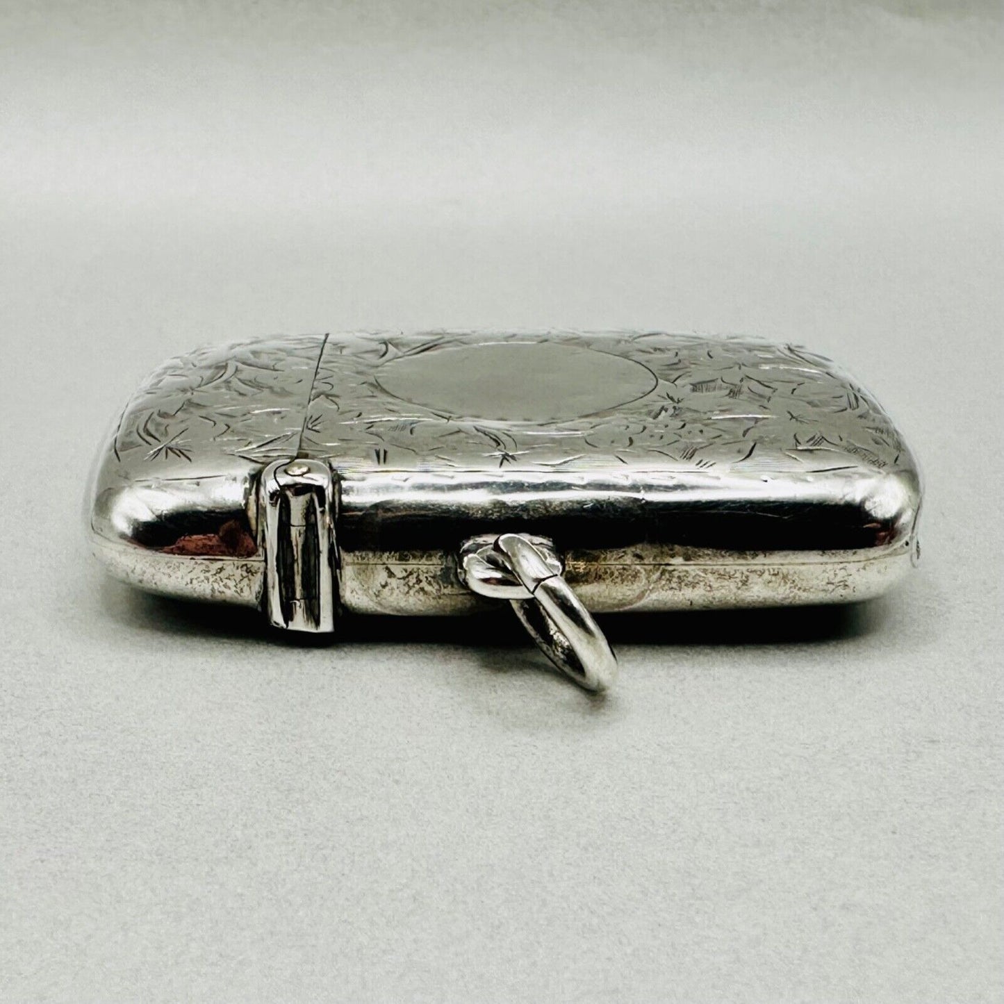 Antique Silver Vesta Case by Frederick Stone 1899 Birmingham