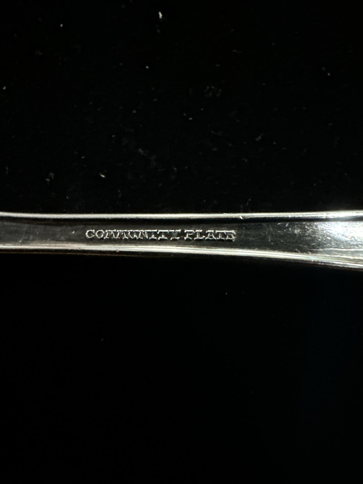 Antique Silver Plate Pusher - Community Plate