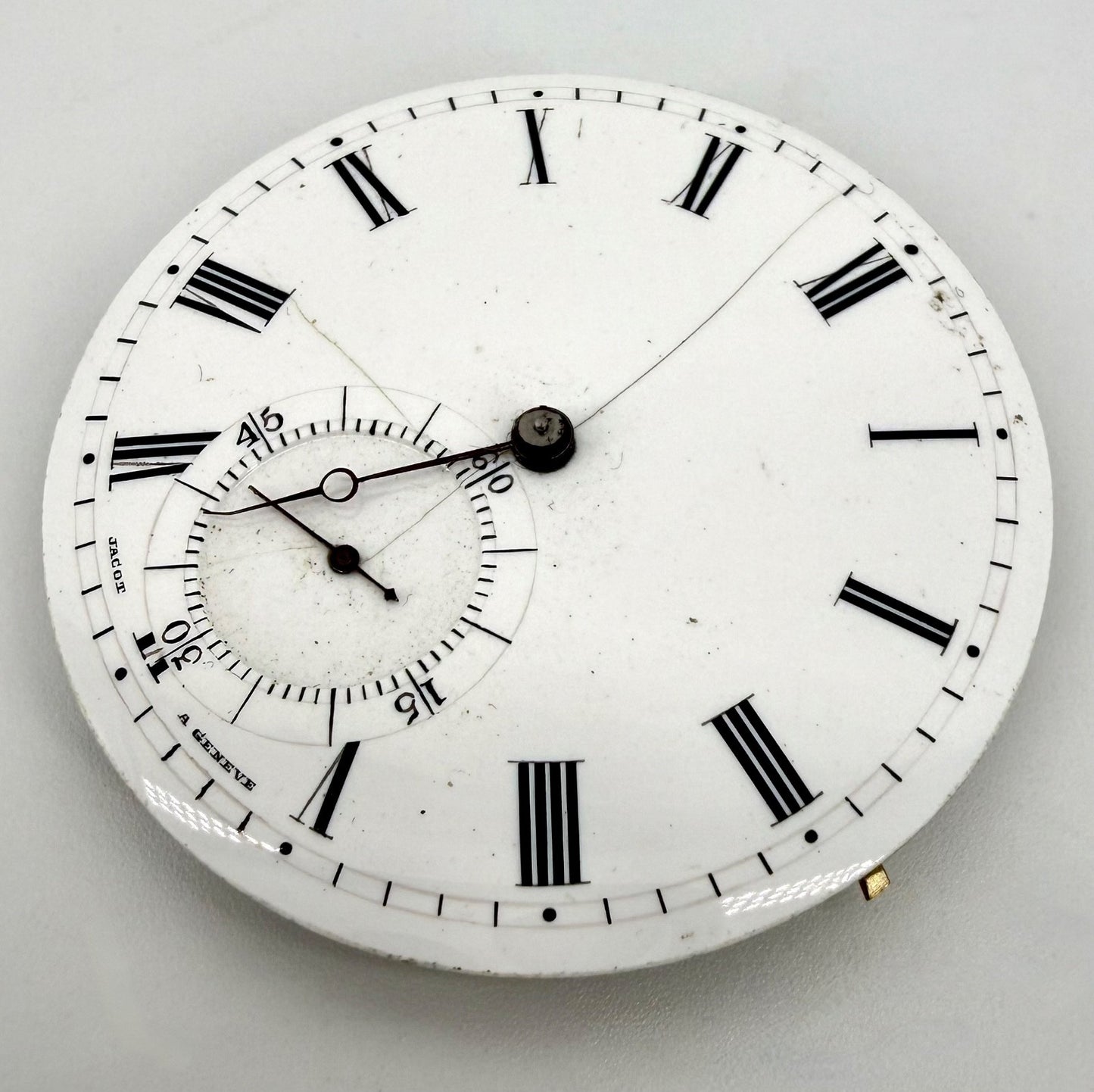 Antique Jacot à Genève Pocket Watch Movement & Dial – Working – c.19th C