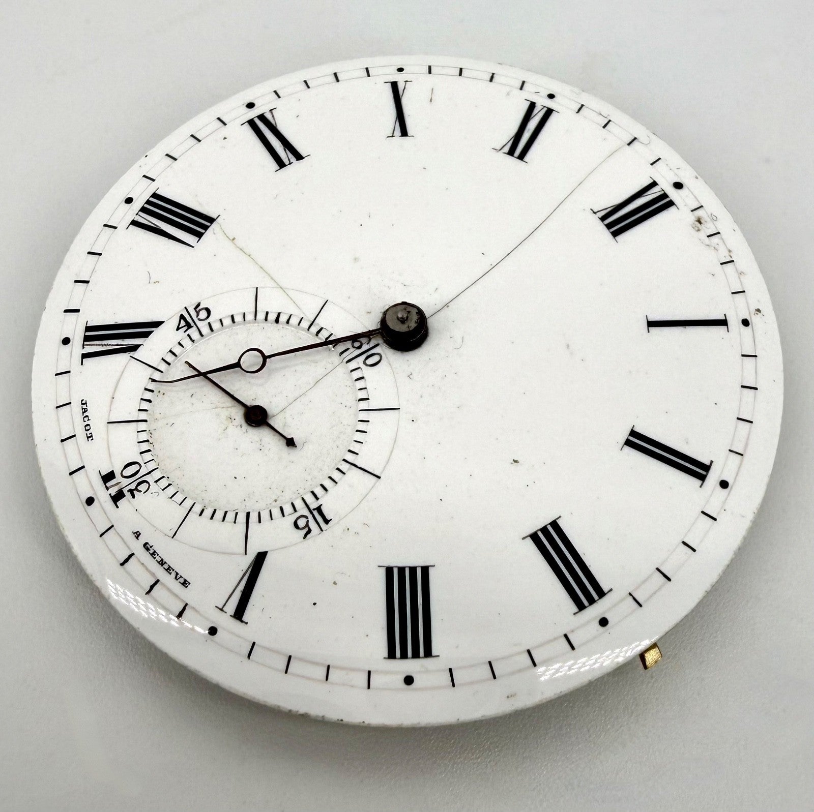 Antique Jacot à Genève Pocket Watch Movement & Dial – Working – c.19th C