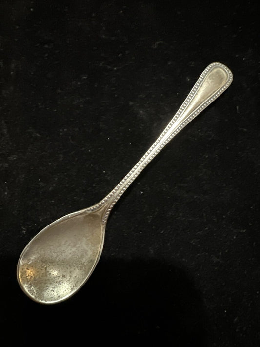 Antique Silver Plate Condiment Spoon