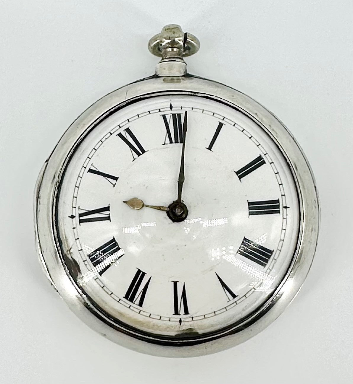 Antique Silver Pair-Cased Verge Fusee Pocket Watch – Charles Percy, London, 1801