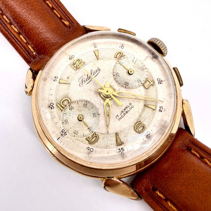 Vintage Gents Fidelius Chronograph Watch – Landeron 51 – Working