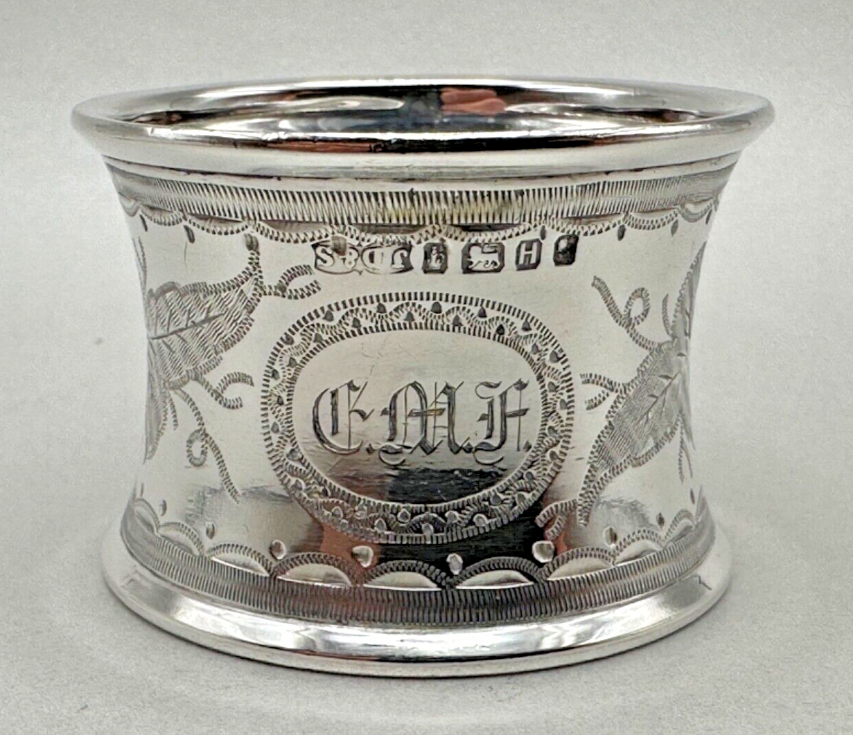 Antique Sterling Silver Napkin Ring - Sheffield 1875 - James Dixon & Sons