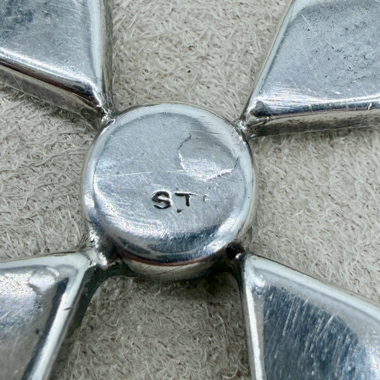 Vintage Sterling Silver & Abalone Pendant