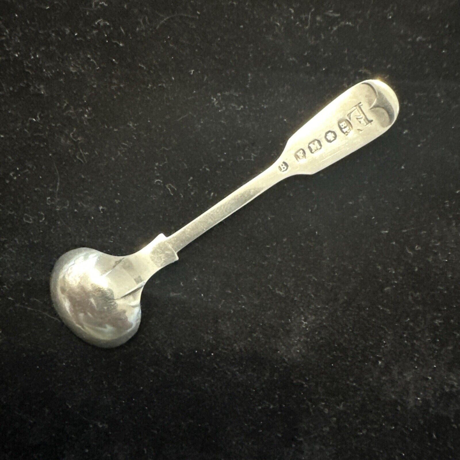Antique Silver Plate Salt Spoon