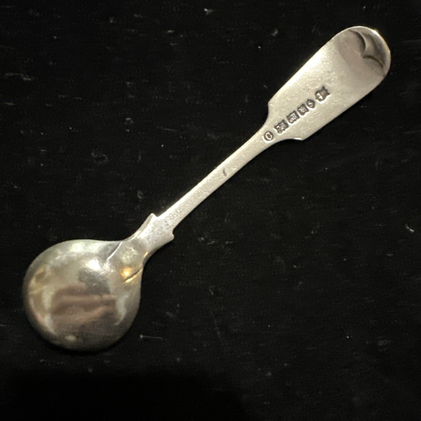 Antique Silver Plate Salt Spoon