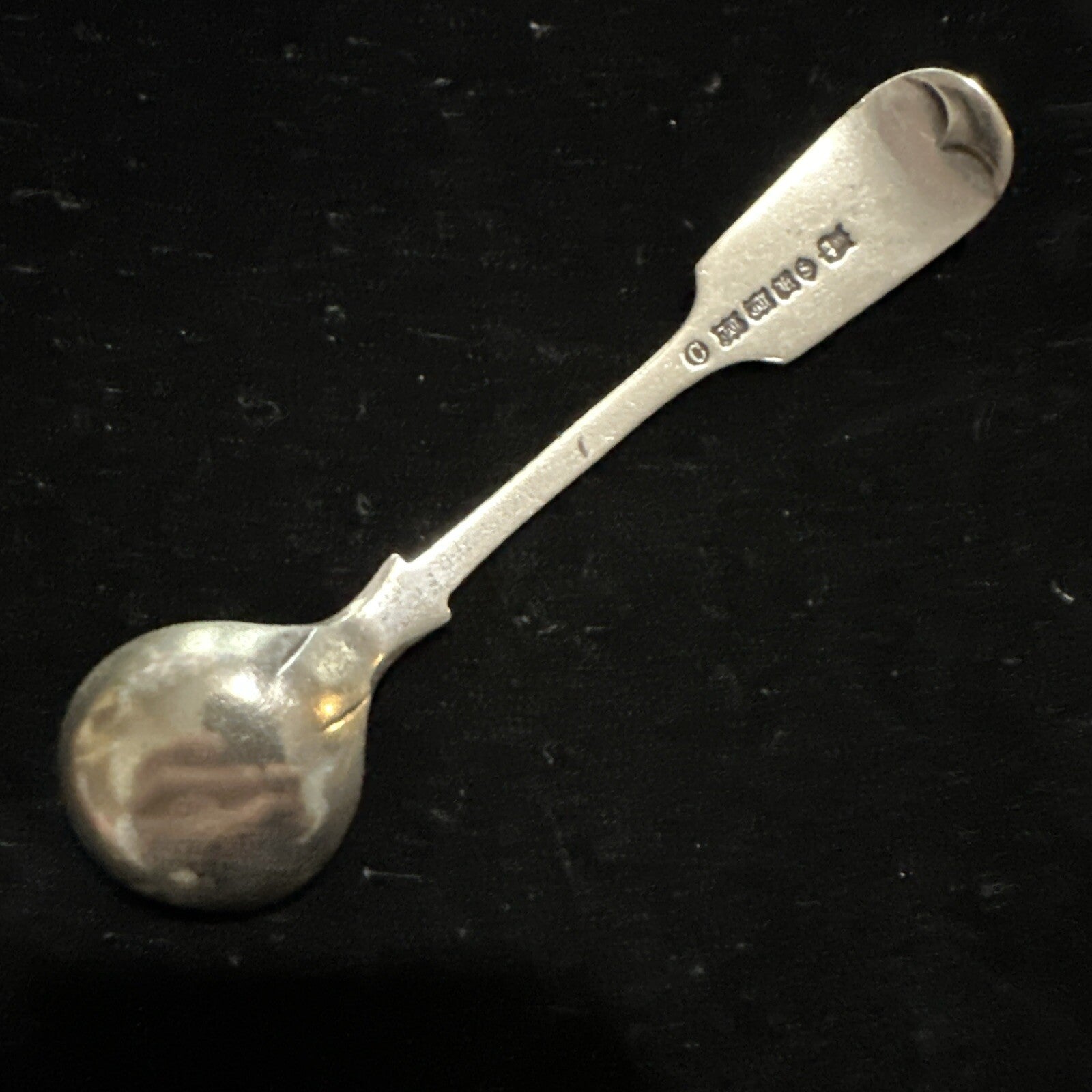Antique Silver Plate Salt Spoon