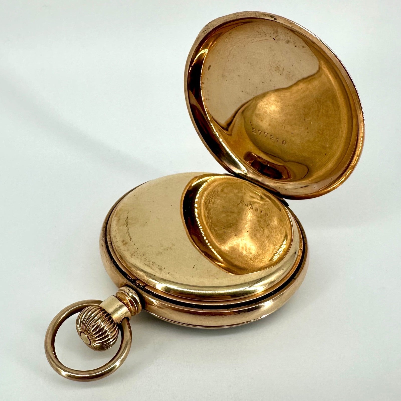 Antique Waltham Pocket Watch – 14ct Gold Plated Case – Working – c.1898