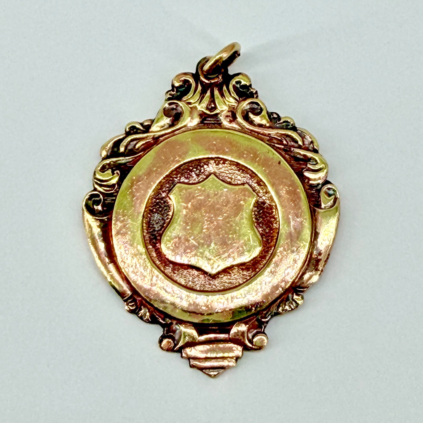 Antique Decorative Fob Medal / Pendant – Shield Design