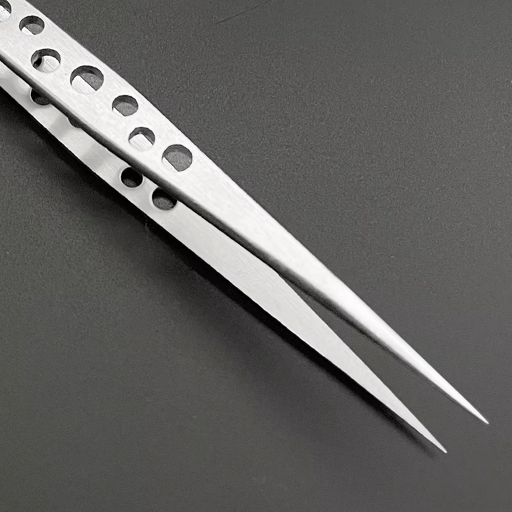 Brand New Stainless Steel Precision Tweezers – Straight & Curved – Fine Point