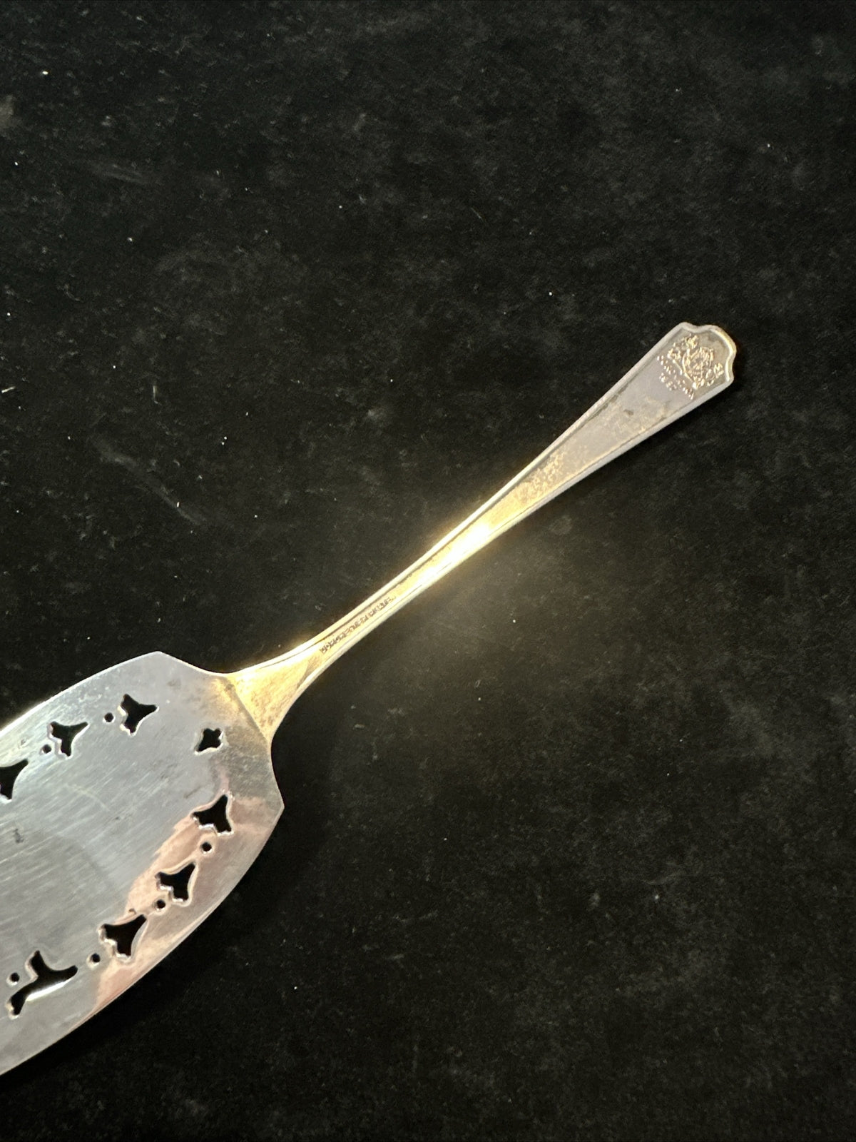 Antique Silver Plated Cake Slice - Coronation 1937 - Dorchester Plate