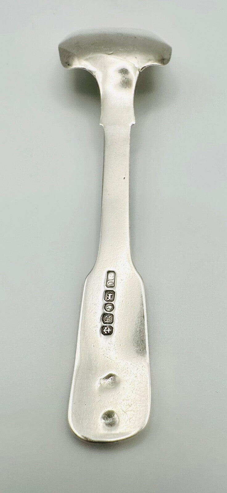 Antique Silver Tea Caddy Spoon – Birmingham 1843 – George Unite – Shovel Form