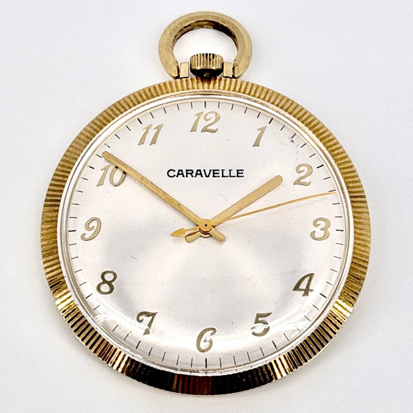 Vintage Caravelle Pocket Watch – 7 Jewel Japanese Movement - Working