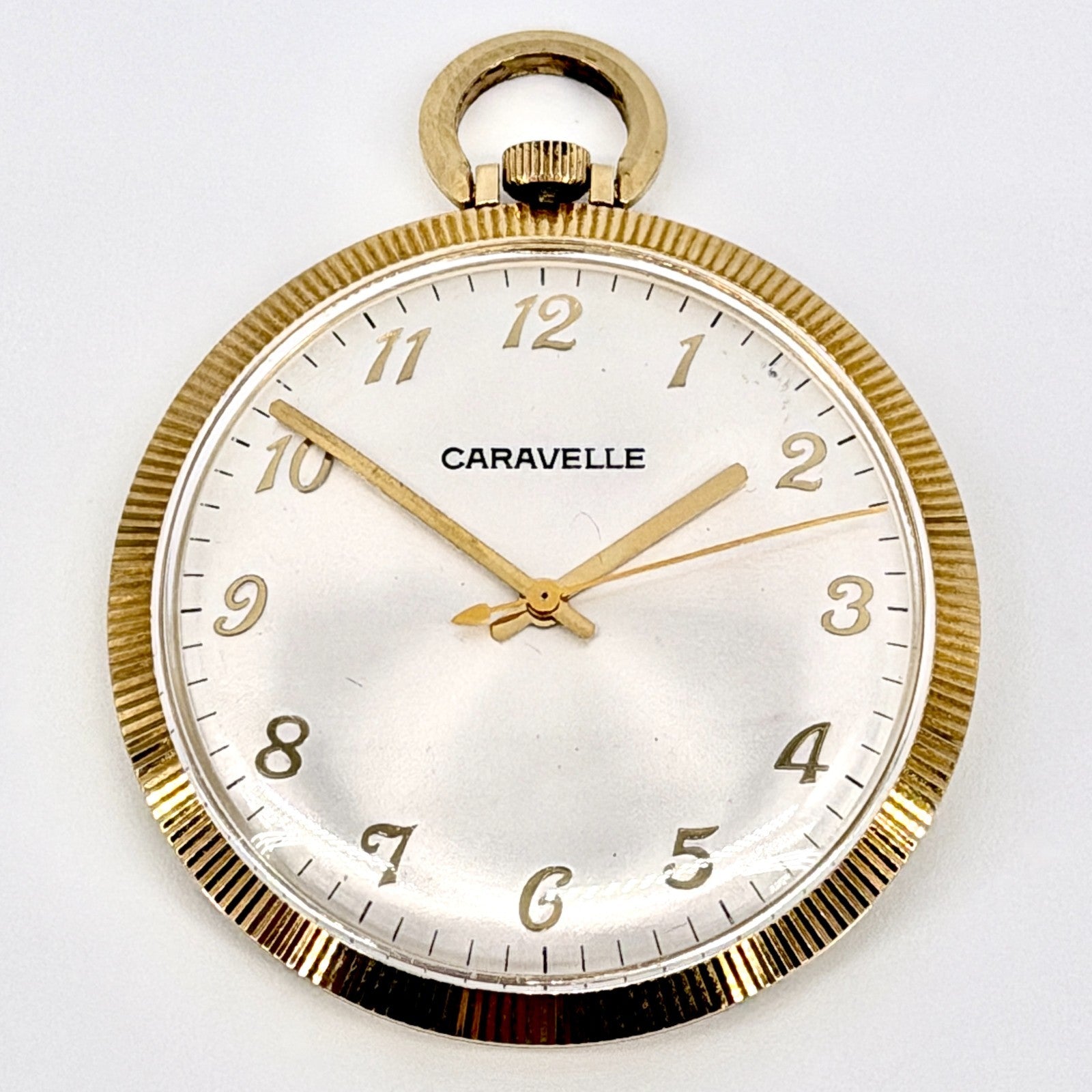 Vintage Caravelle Pocket Watch – 7 Jewel Japanese Movement - Working