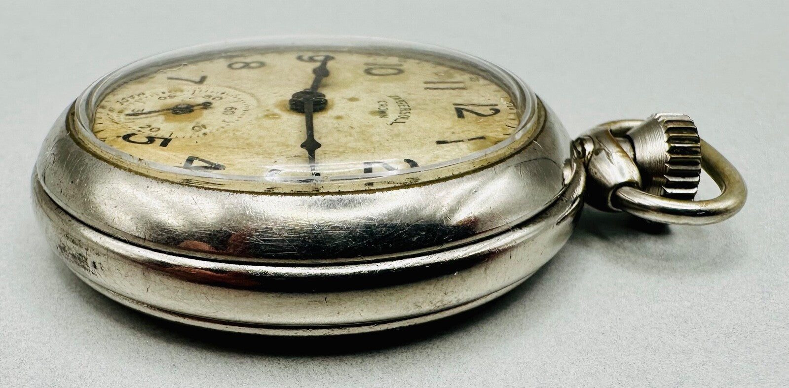 Vintage Ingersoll Crown Pocket Watch - Working - Made in USA