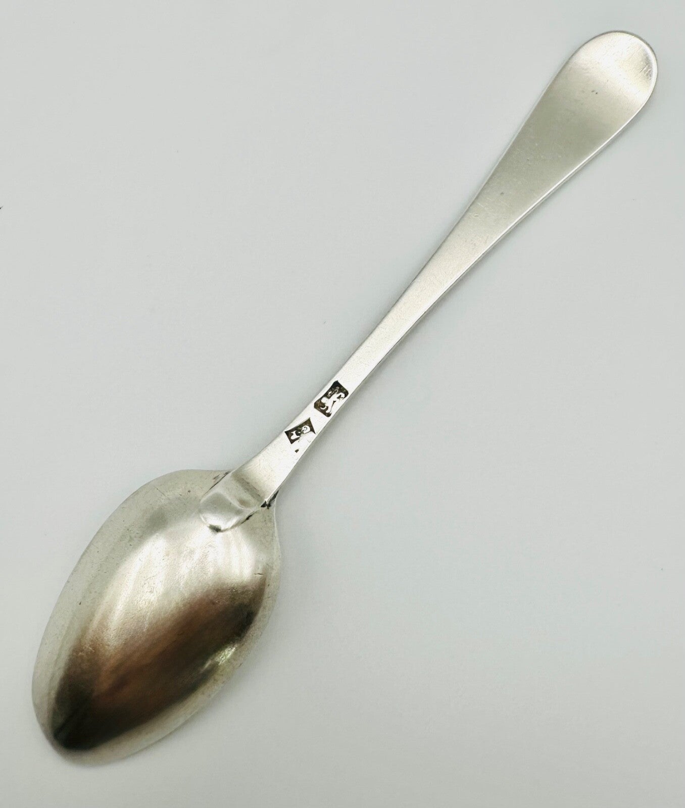 Antique George III Hallmarked Silver Teaspoon - William Eley & George Pierrepont