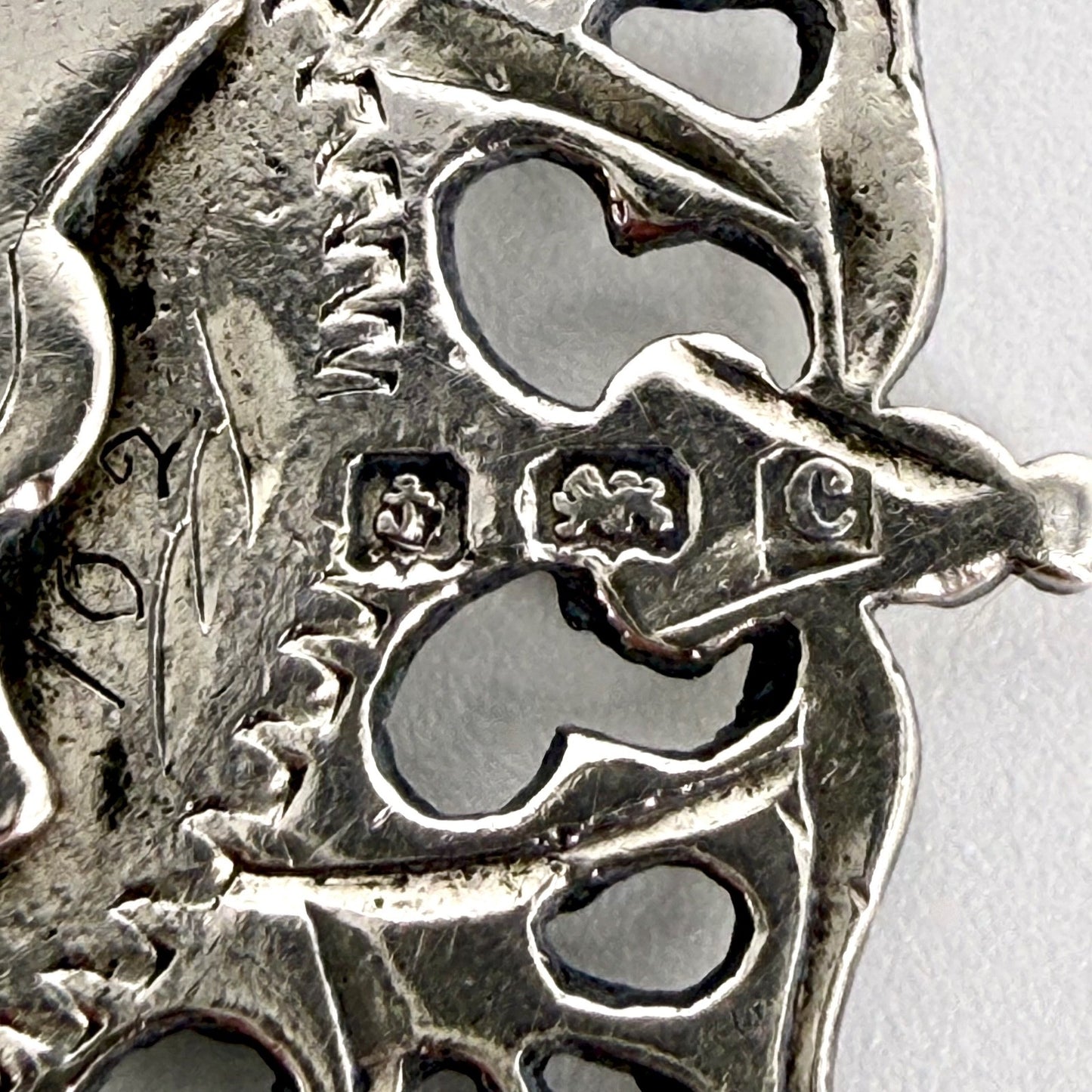 Antique Silver & Gold Fob Medallion – Birmingham 1902 – William James Dingley