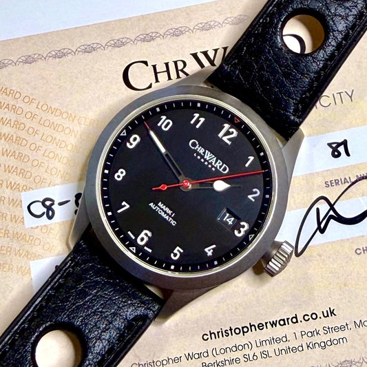 Christopher Ward C8 Flyer Automatic Mk I – Boxed, Cert, 2017, Excellent