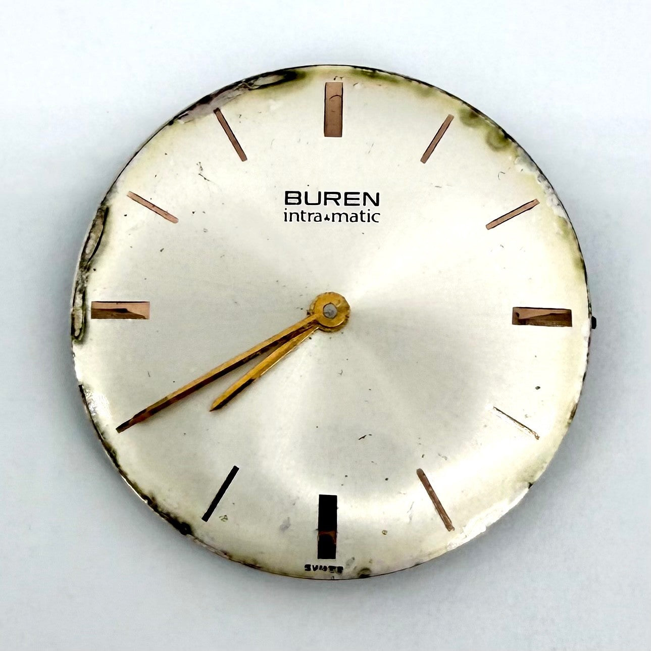 Vintage Buren 1280 Automatic Watch Movement – 30 Jewels – Swiss Made – Working