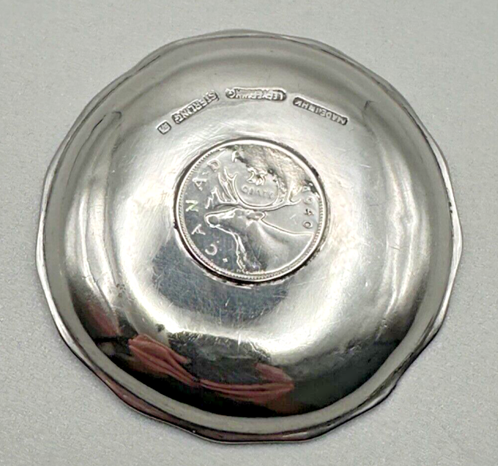 Sterling Silver Canadian Coin Dish - Hong Kong Lee Yee Hing