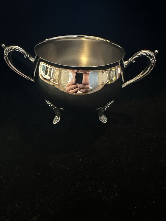 Antique Silver Plated Sugar Bowl