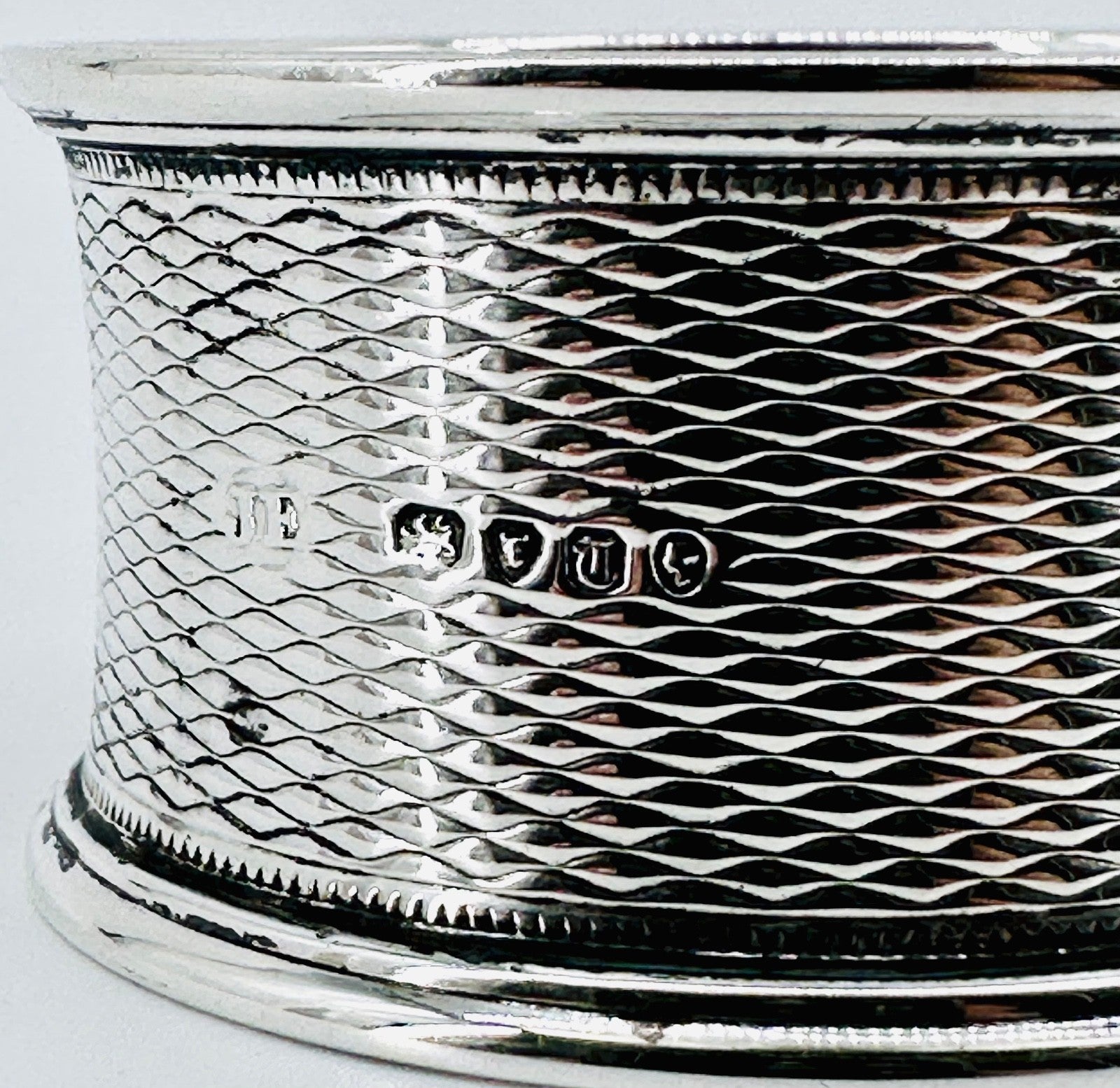 Antique Sterling Silver Napkin Ring – London 1854 – John Evans II