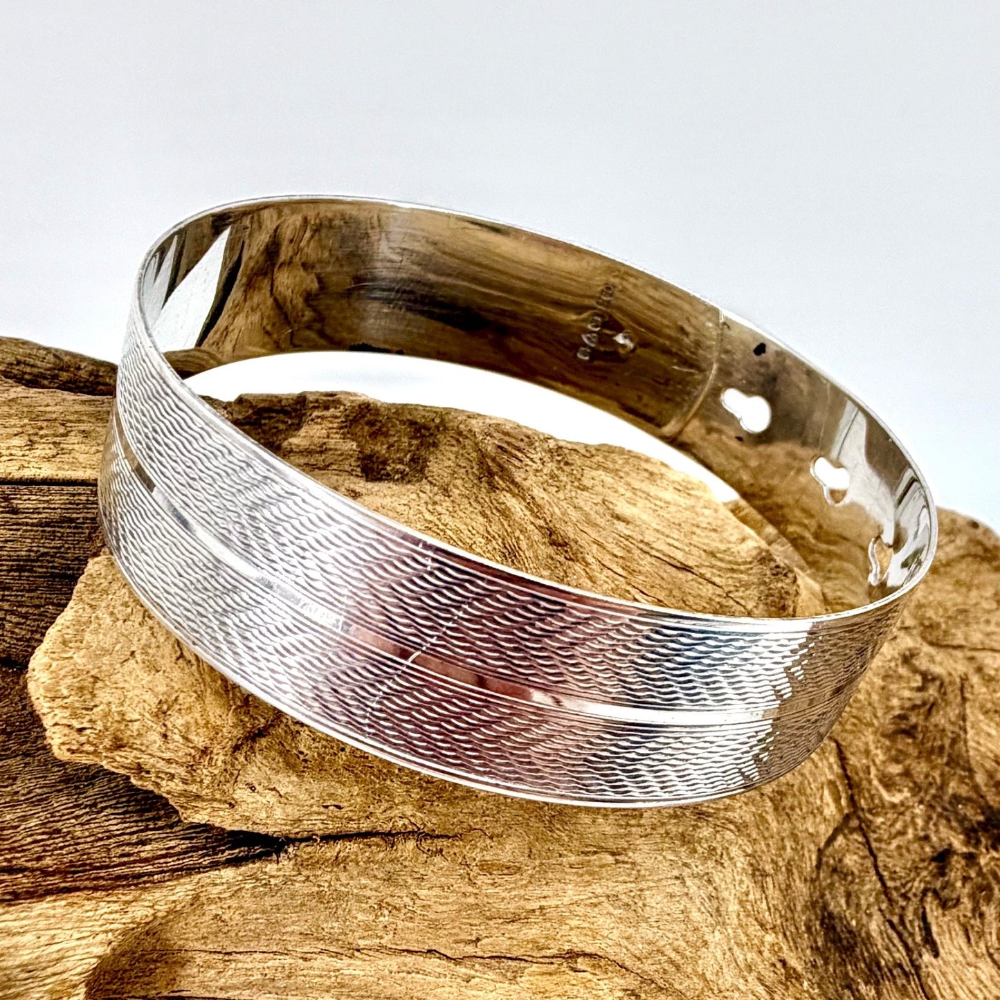 Vintage Silver Bracelet / Bangle – Charles Horner – Chester 1945 – Adjustable