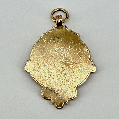 Antique Enamelled Dist Works Amateur Football Assn Fob Medal