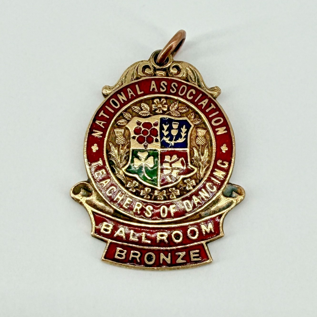 Vintage 1954 National Association of Teachers of Dancing Fob Medal