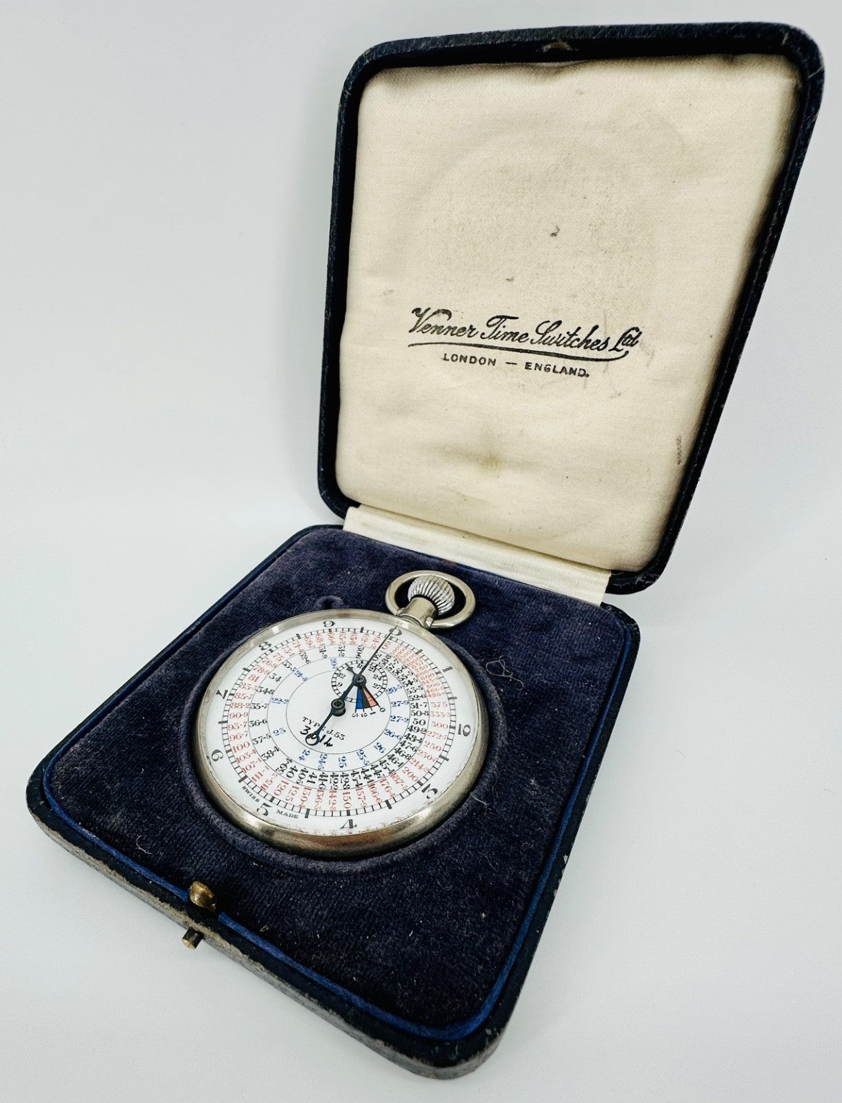 Vintage Boxed Venner Time Switches Stopwatch – Engraved Austin Motor Co Ltd