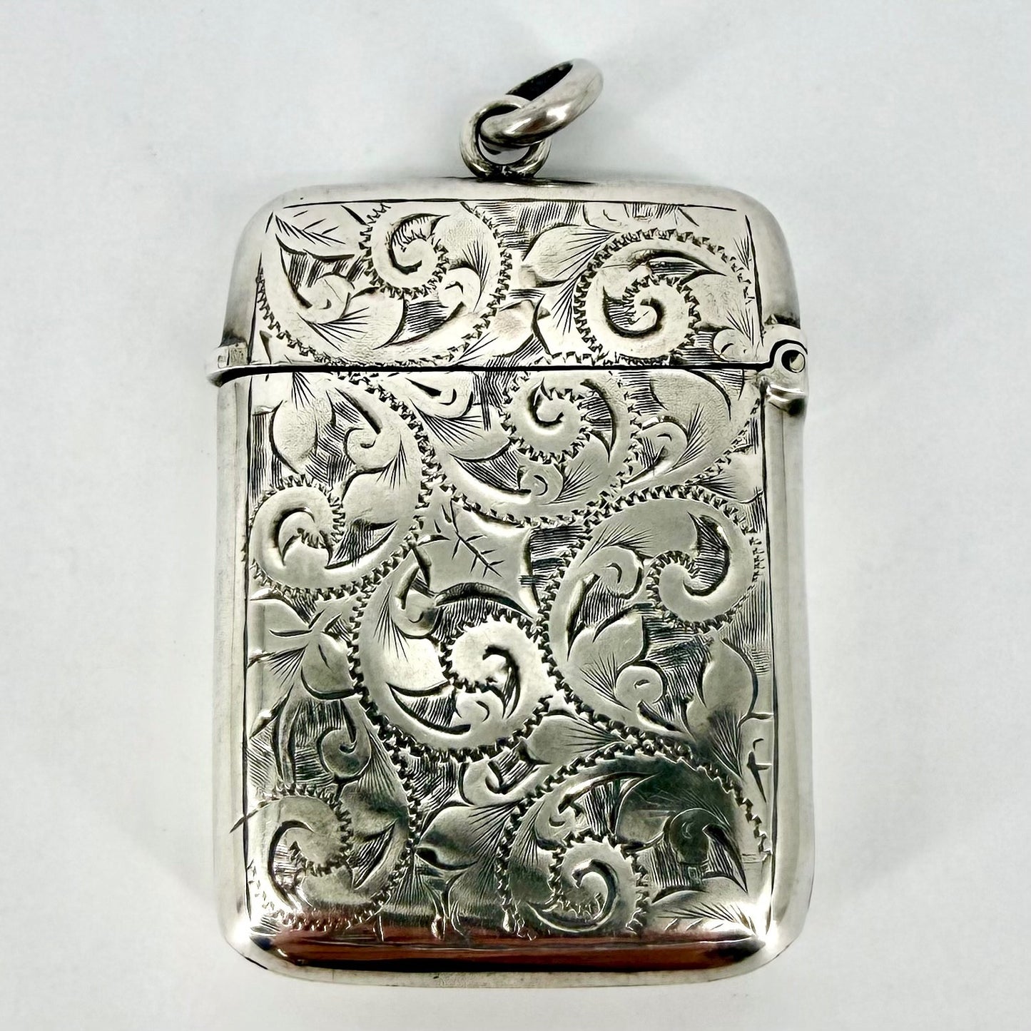 Antique Silver Vesta Case – Albert Sydenham, Birmingham 1896