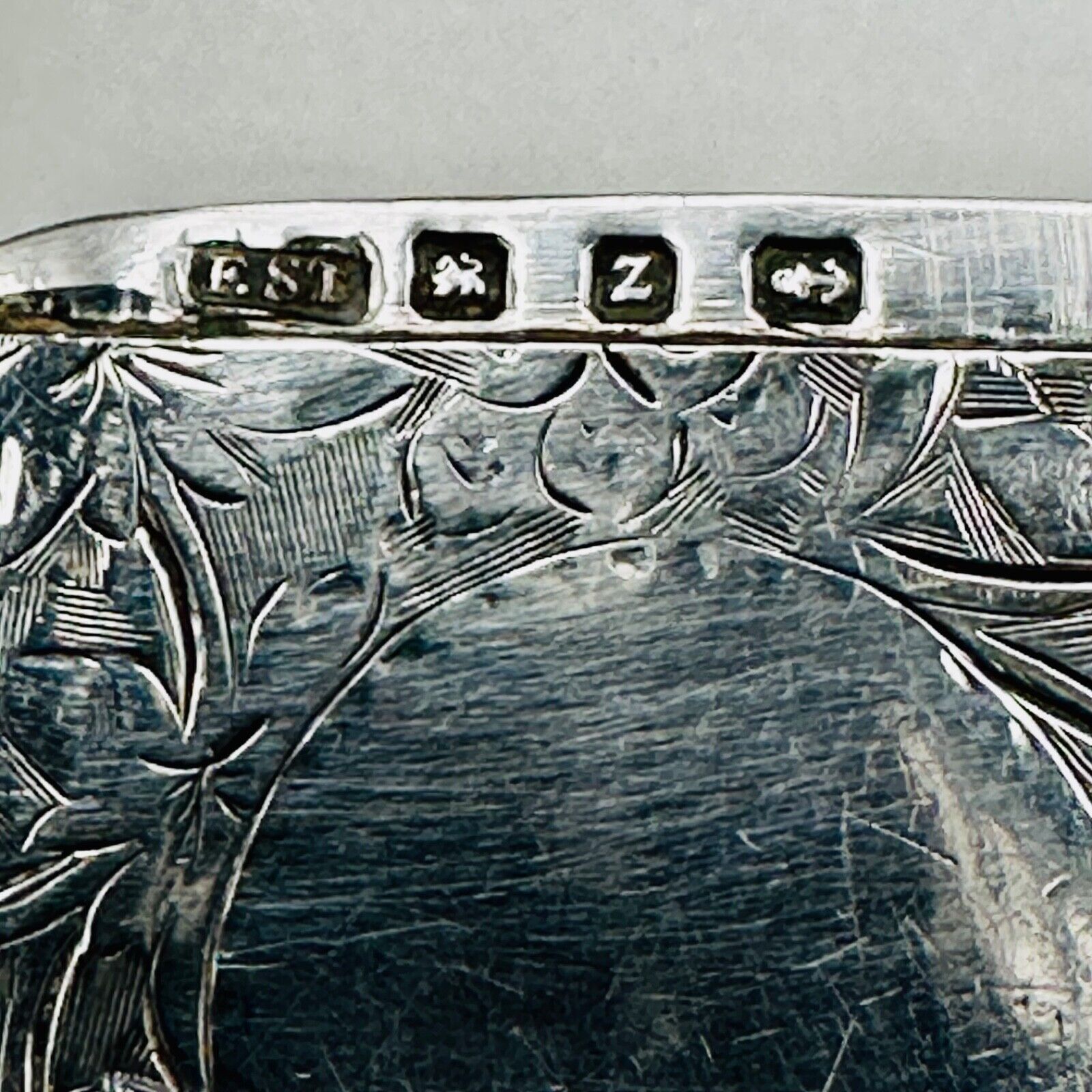 Antique Silver Vesta Case by Frederick Stone 1899 Birmingham