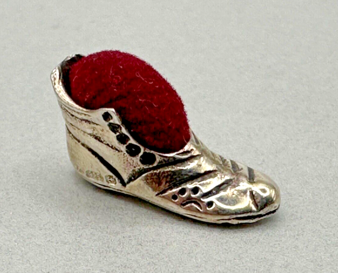 Sterling Silver Boot Pin Cushion - Birmingham 925