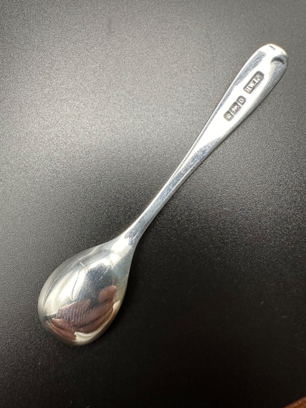 Antique Silver Mustard Spoon - Sheffield 1906 HWL