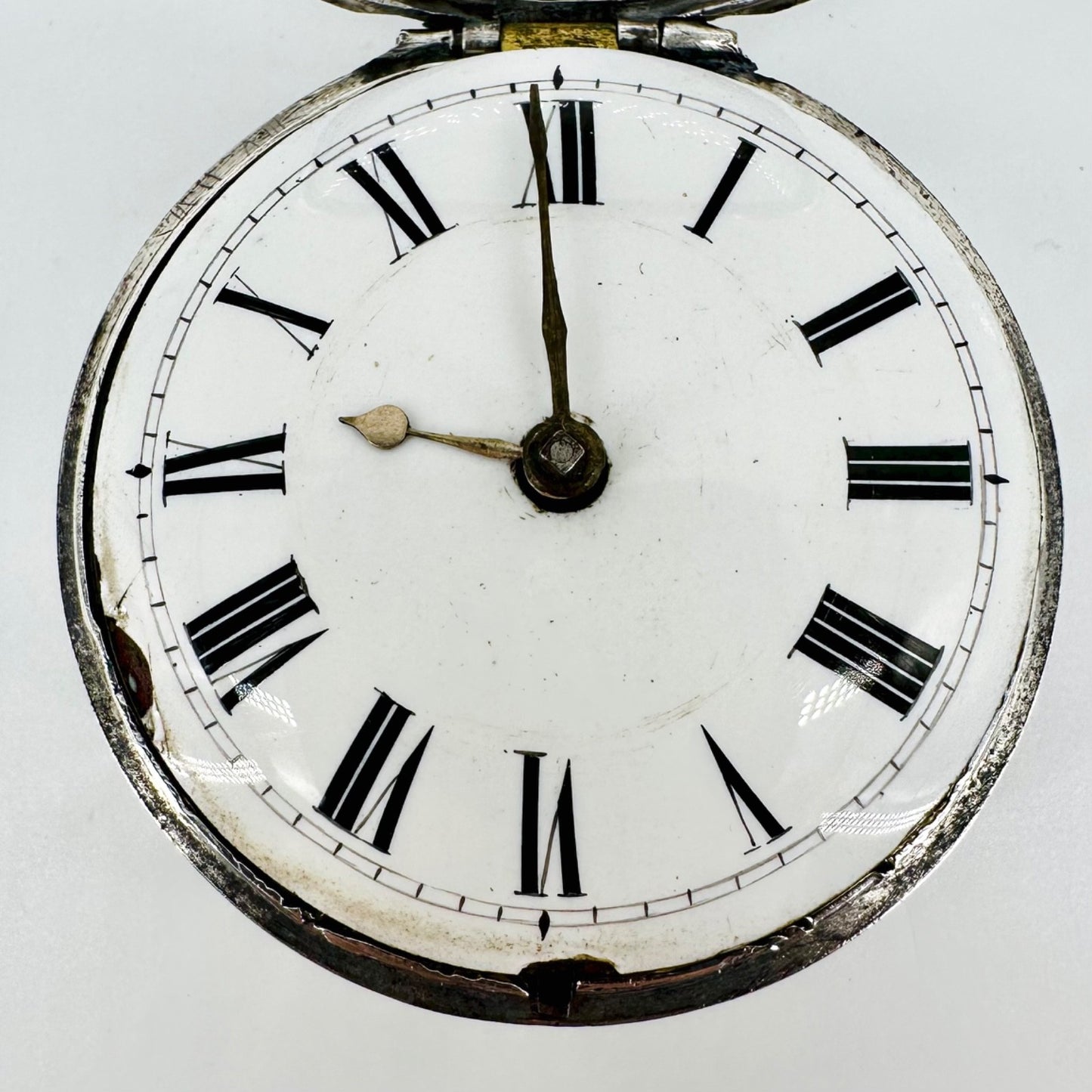 Antique Silver Pair-Cased Verge Fusee Pocket Watch – Charles Percy, London, 1801