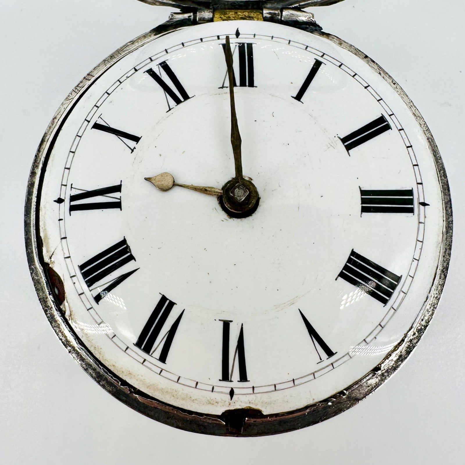Antique Silver Pair-Cased Verge Fusee Pocket Watch – Charles Percy, London, 1801