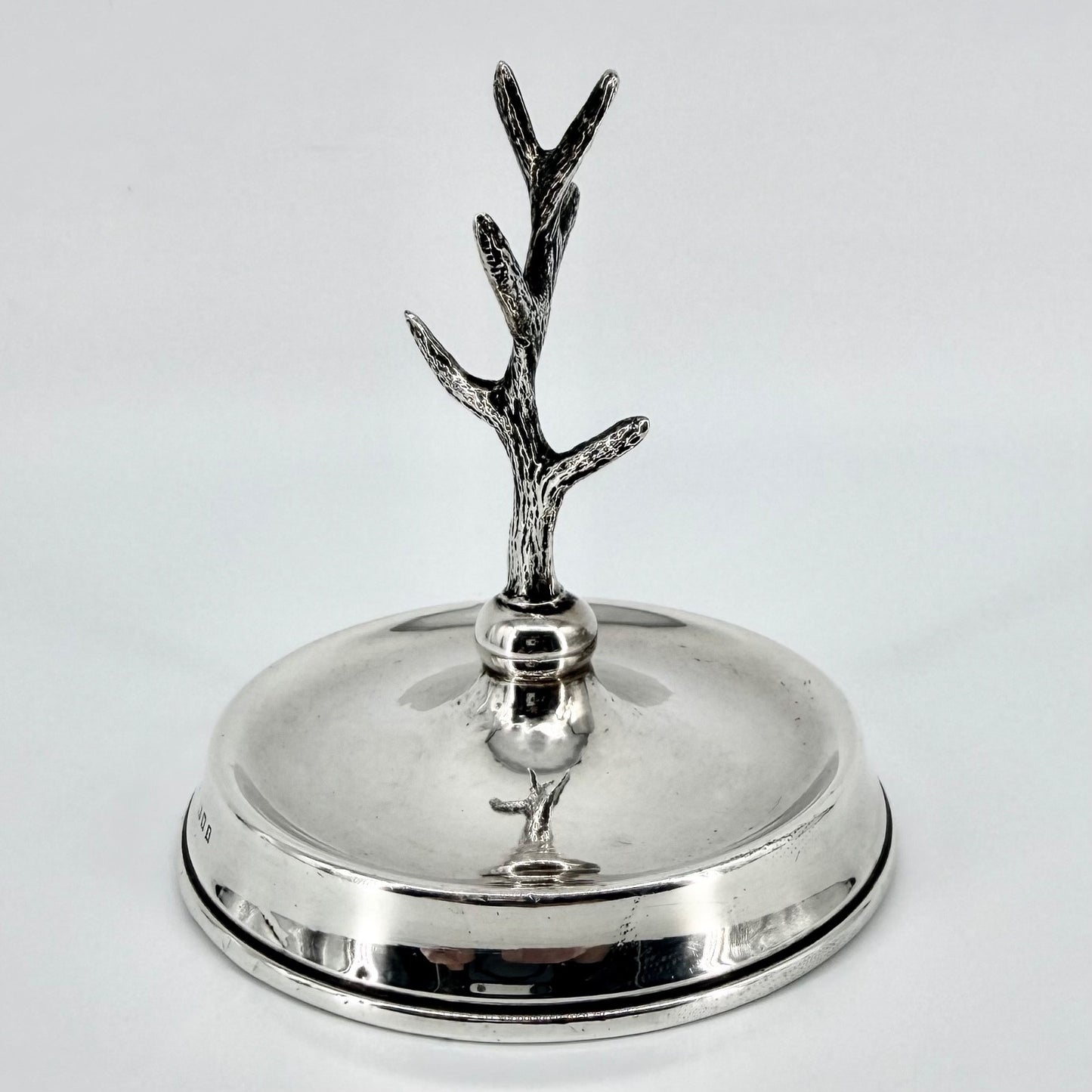 Antique Silver Jewellery Ring Tree Dish – London 1922 – Robert Pringle