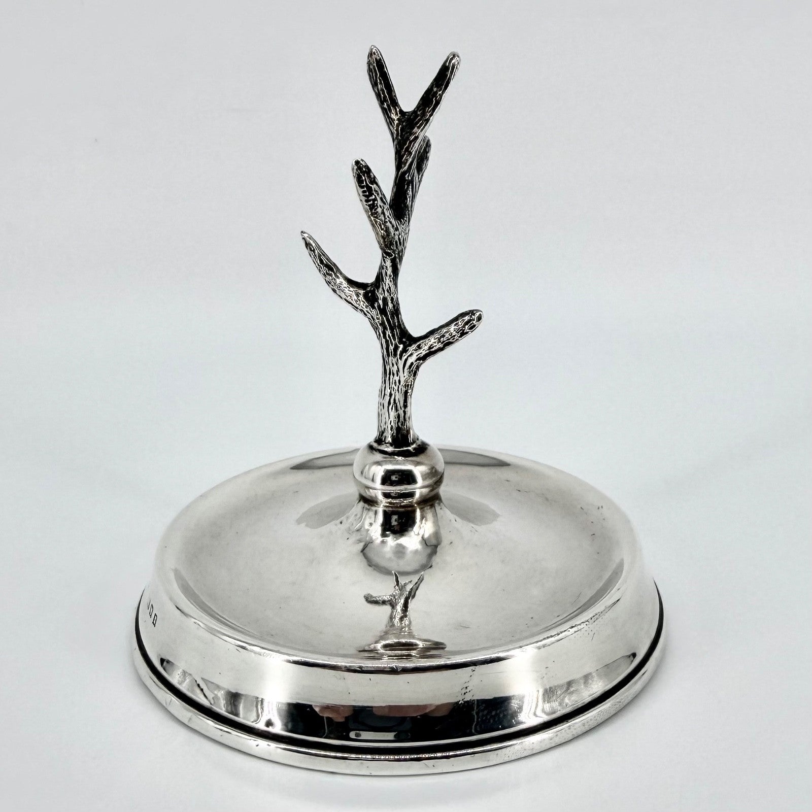 Antique Silver Jewellery Ring Tree Dish – London 1922 – Robert Pringle