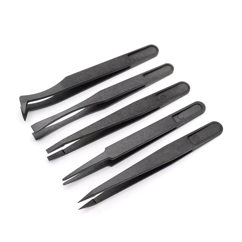 Set of 5 Composite Anti-Static Tweezers – Precision Watchmaker Tools Set