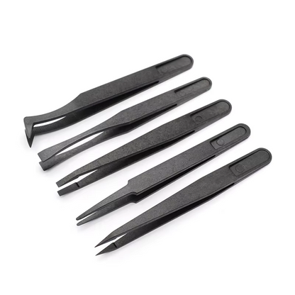 Set of 5 Composite Anti-Static Tweezers – Precision Watchmaker Tools Set